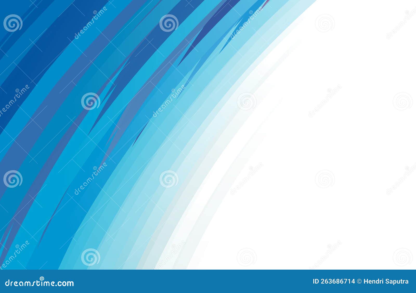 Abstract Light Blue and White Wave Background Stock Vector