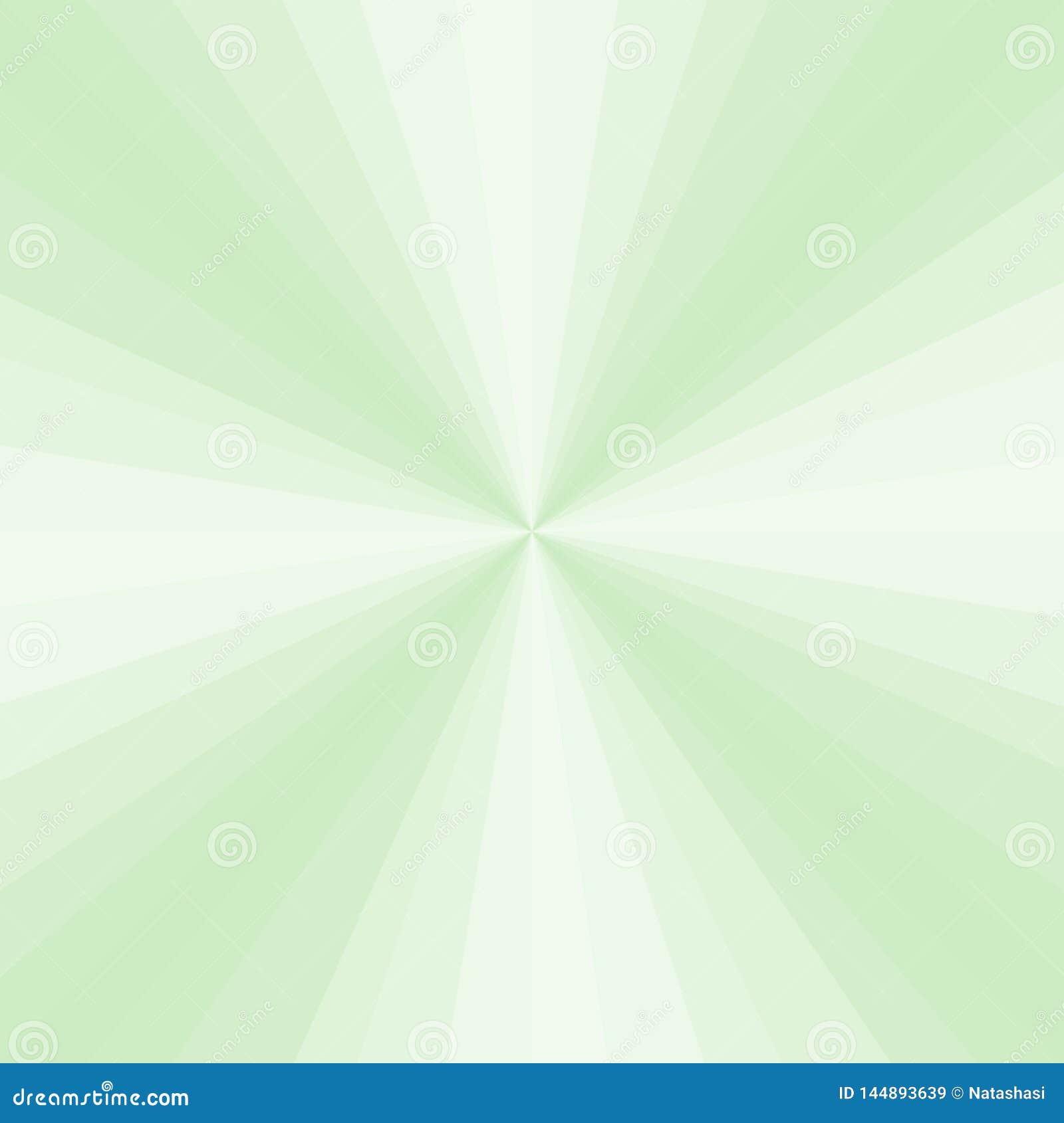Abstract Light Green Graduations Rays Background. Vector Stock Vector
