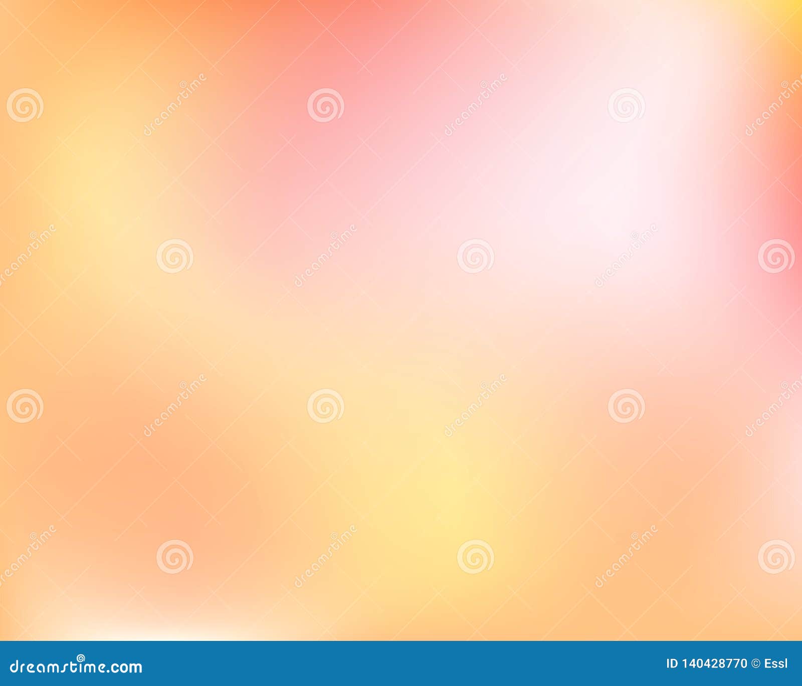 Abstract Light Yellow Orange Bright Blured Gradient Background. Vector