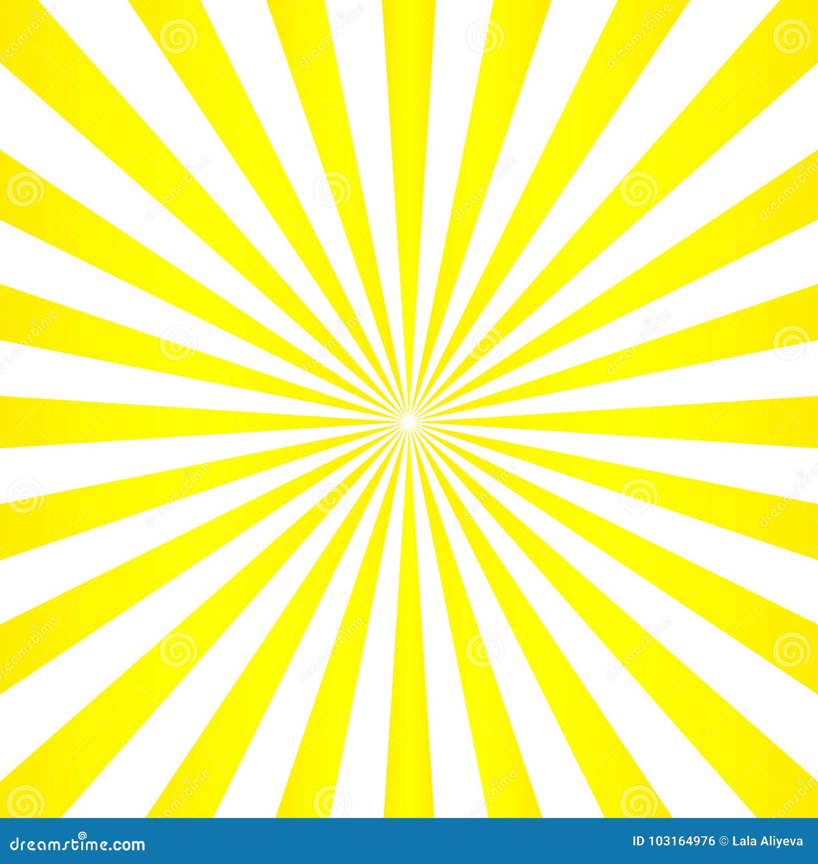 Abstract Light Yellow Sun Rays Background. Vector. Stock Illustration