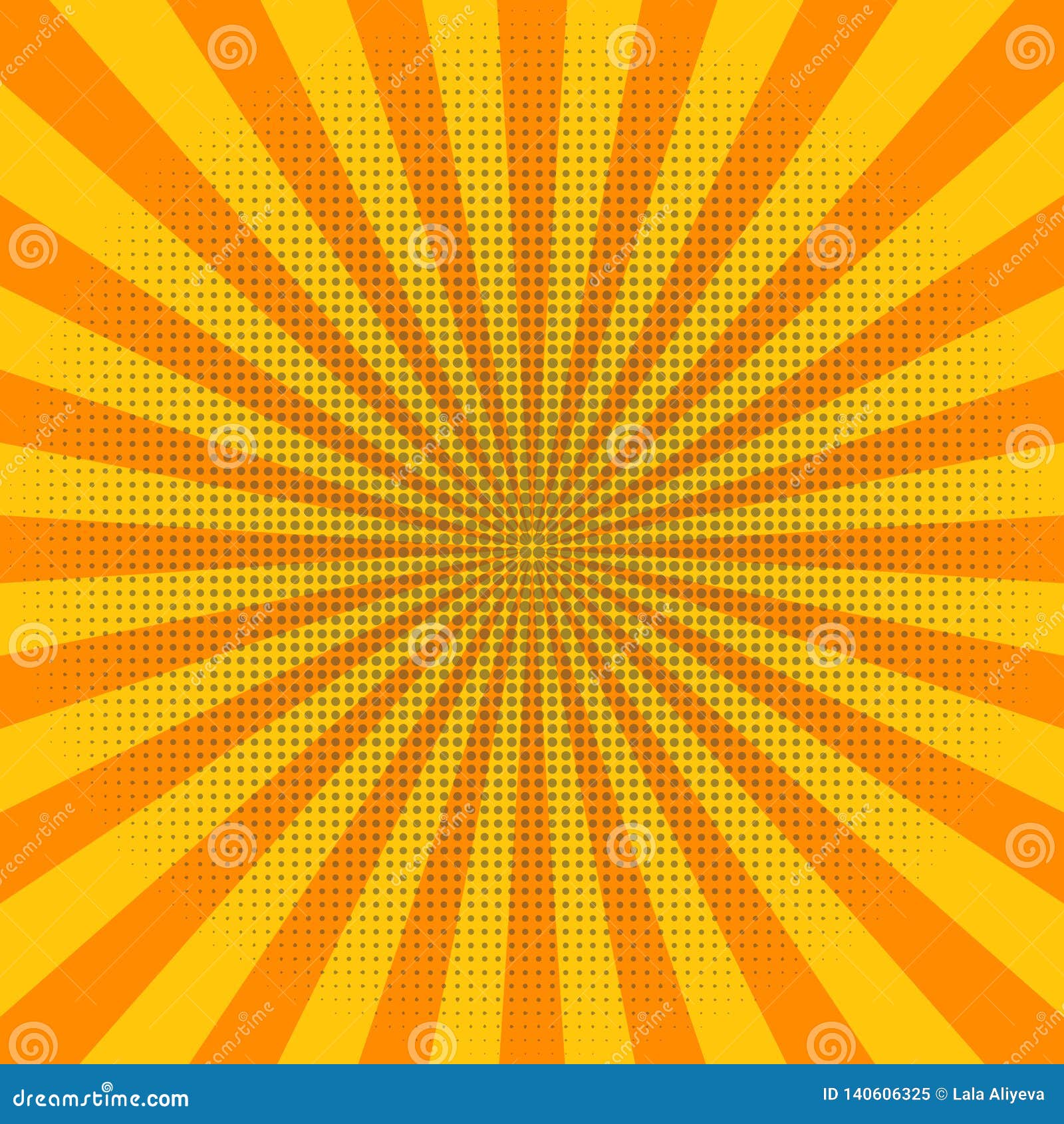 Abstract Light Yellow Sun Rays Background. Vector. Stock Vector