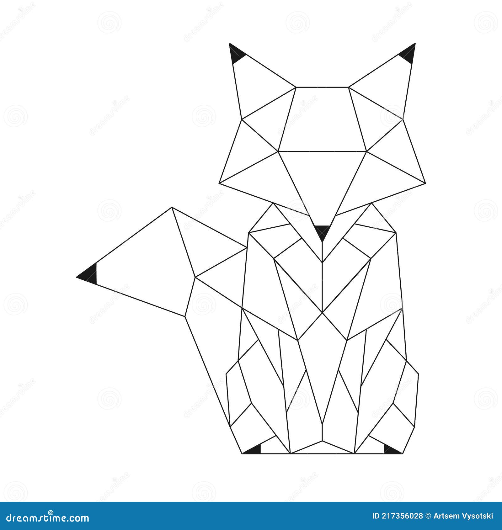 Abstract Linear Polygonal Fox. Vector. Geometric Animal Tattoo Stock Vector - Illustration of shape, icon: 217356028 Abstract Linear Polygonal Fox. Vector. Geometric Animal Tattoo Stock Vector - Illustration of shape, icon: 217356028