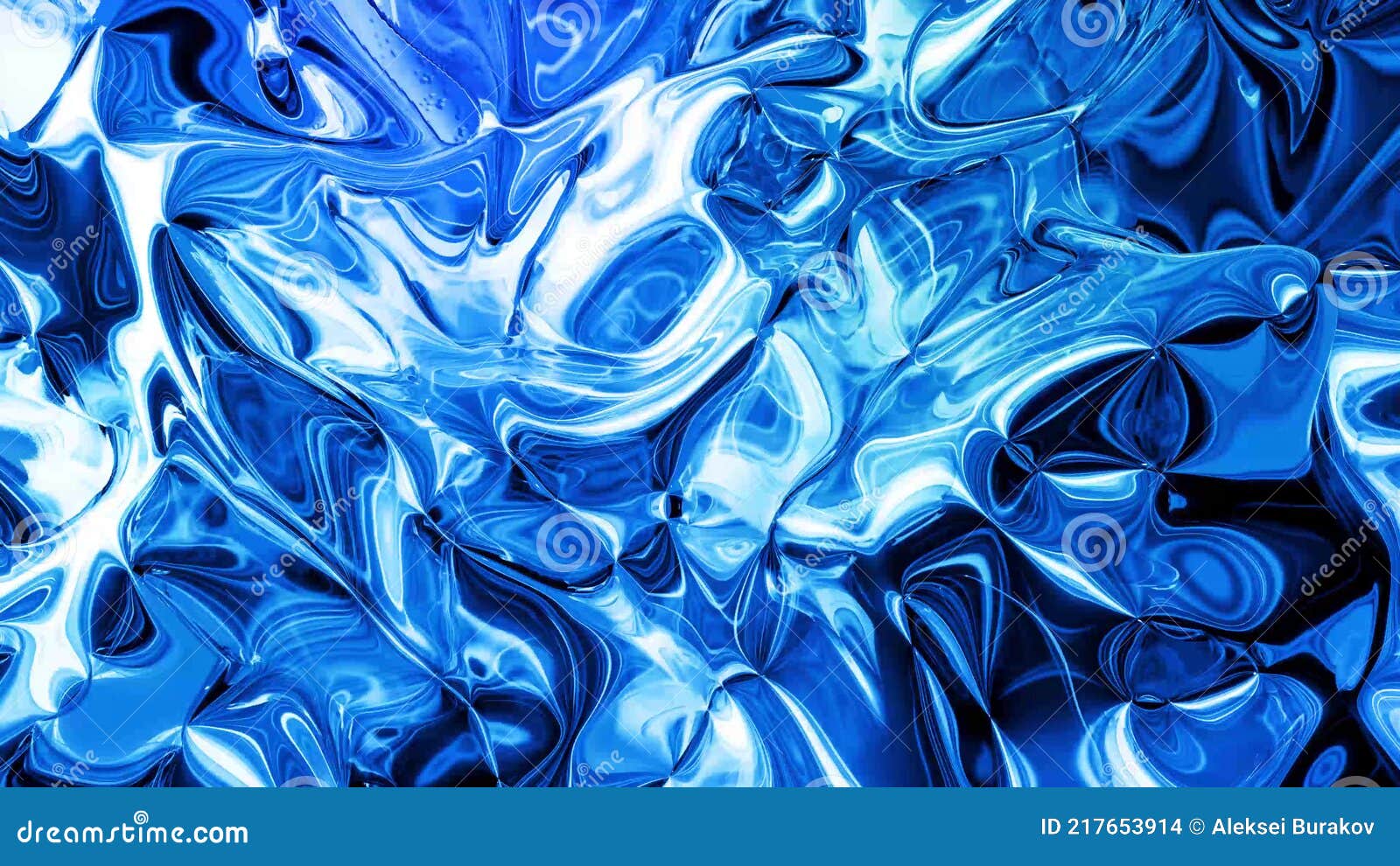 Abstract Liquid Background with Wavy Sparkling Pattern on Shiny Glossy  Surface. Viscous Blue Fluid Like Surface of Foil Stock Illustration -  Illustration of foil, abstract: 217653914