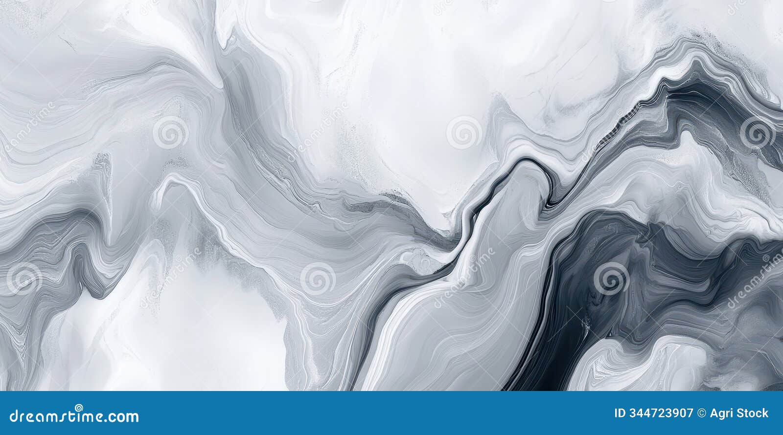 abstract liquid swirls in shades of gray