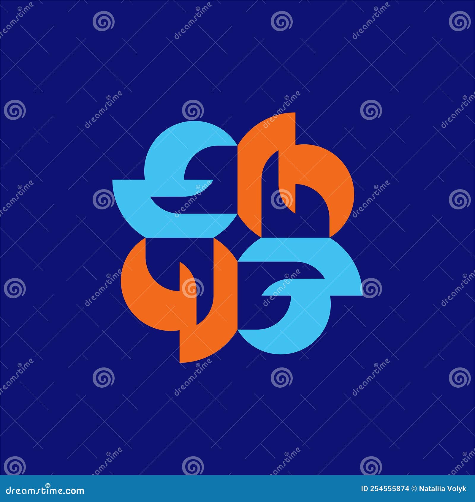 Abstract logo stock vector. Illustration of logotype 254555874