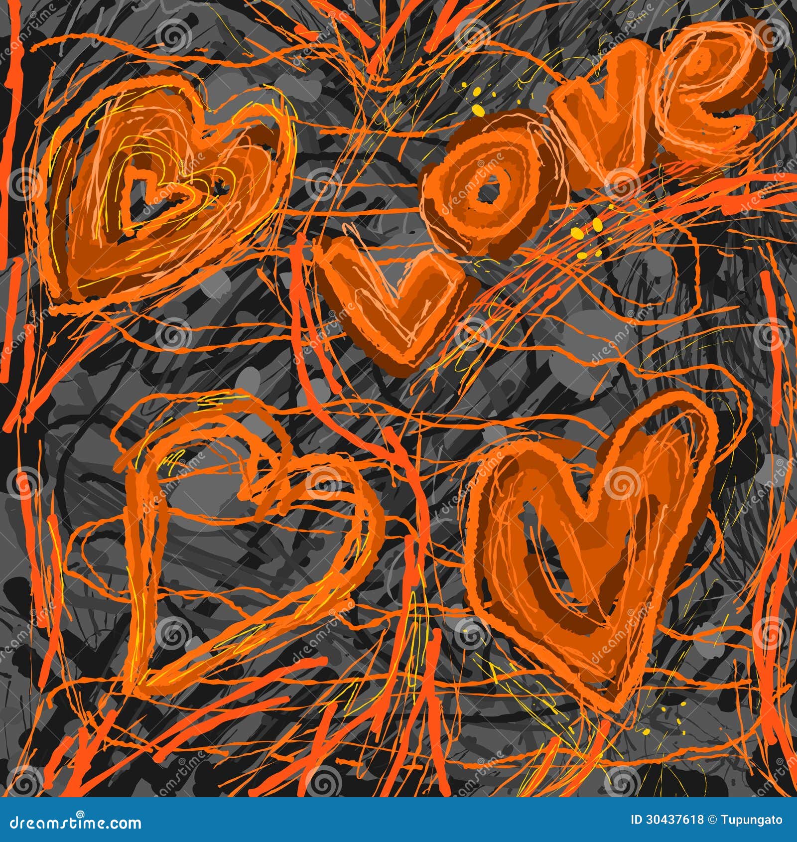 Abstract love painting stock vector. Illustration of texture 30437618