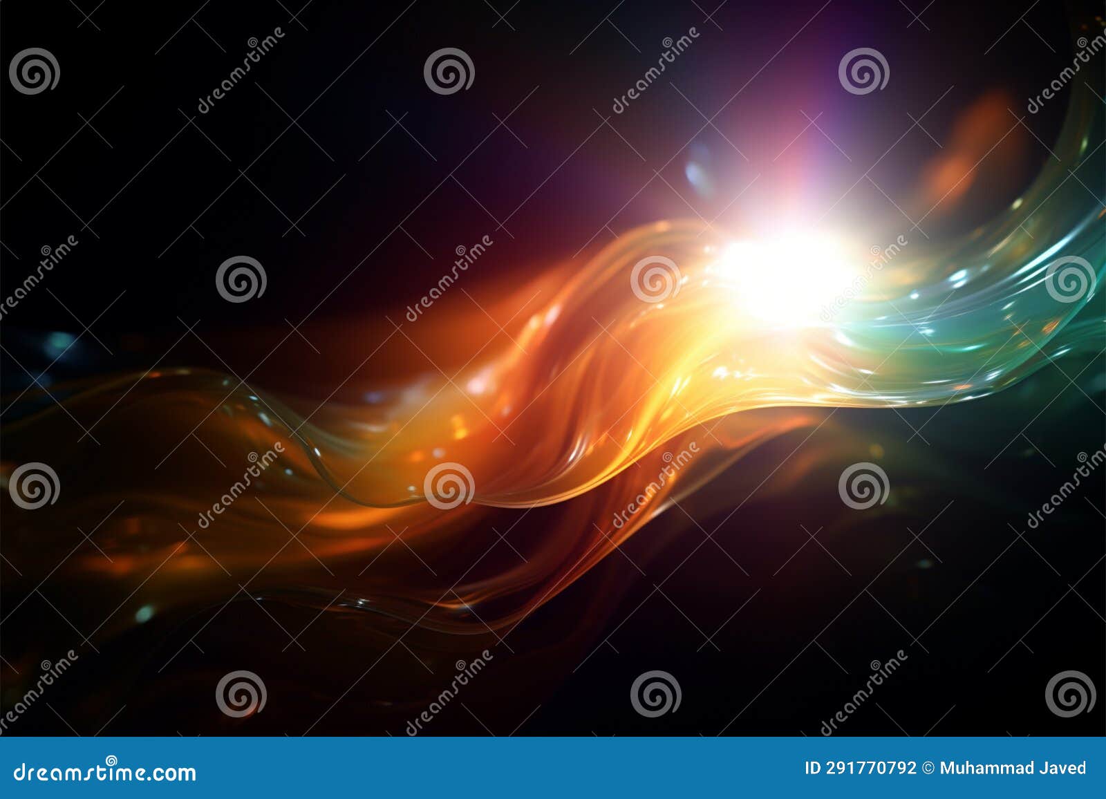 abstract luminescence evolves, a flare of light in artistic transformation