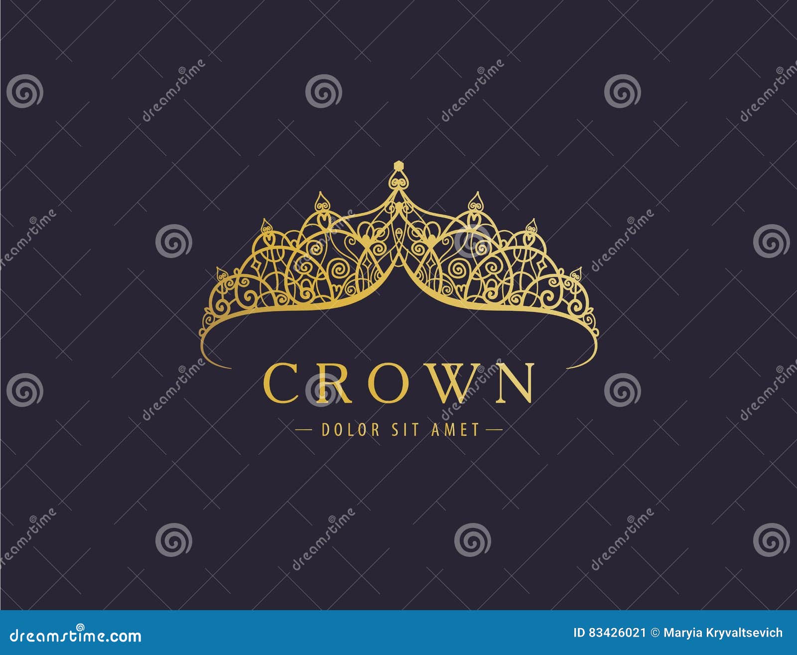 Abstract Crown Logo Design Letter Mm Stock Illustration 1934137790