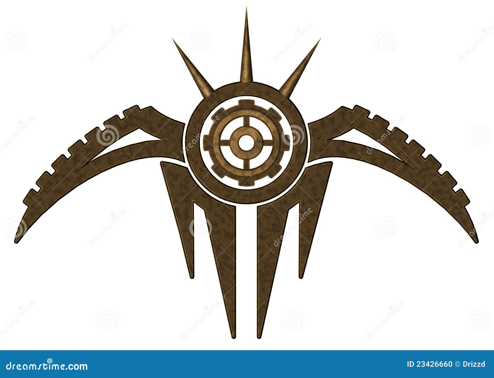 Abstract metal symbol stock illustration. Illustration of gear 23426660