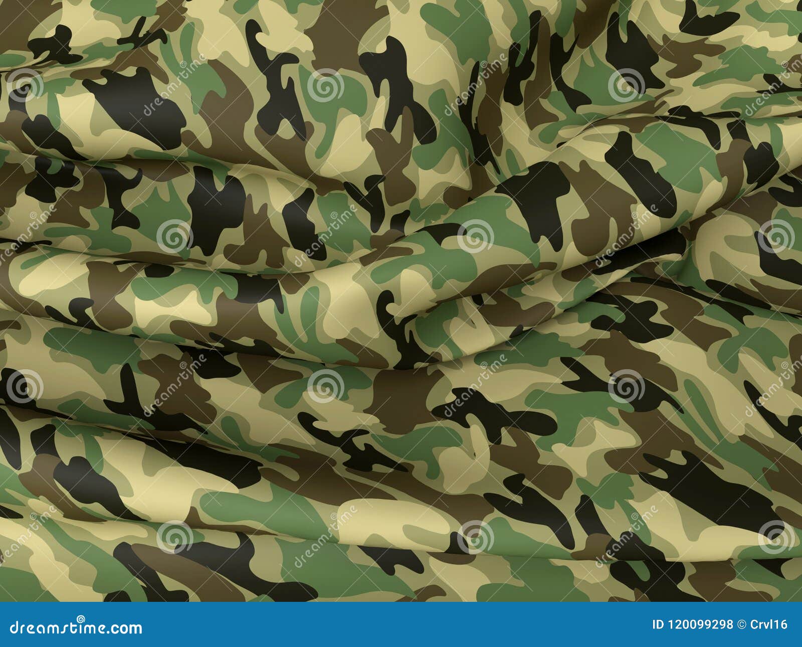 Abstract Military Camouflage Background Stock Illustration