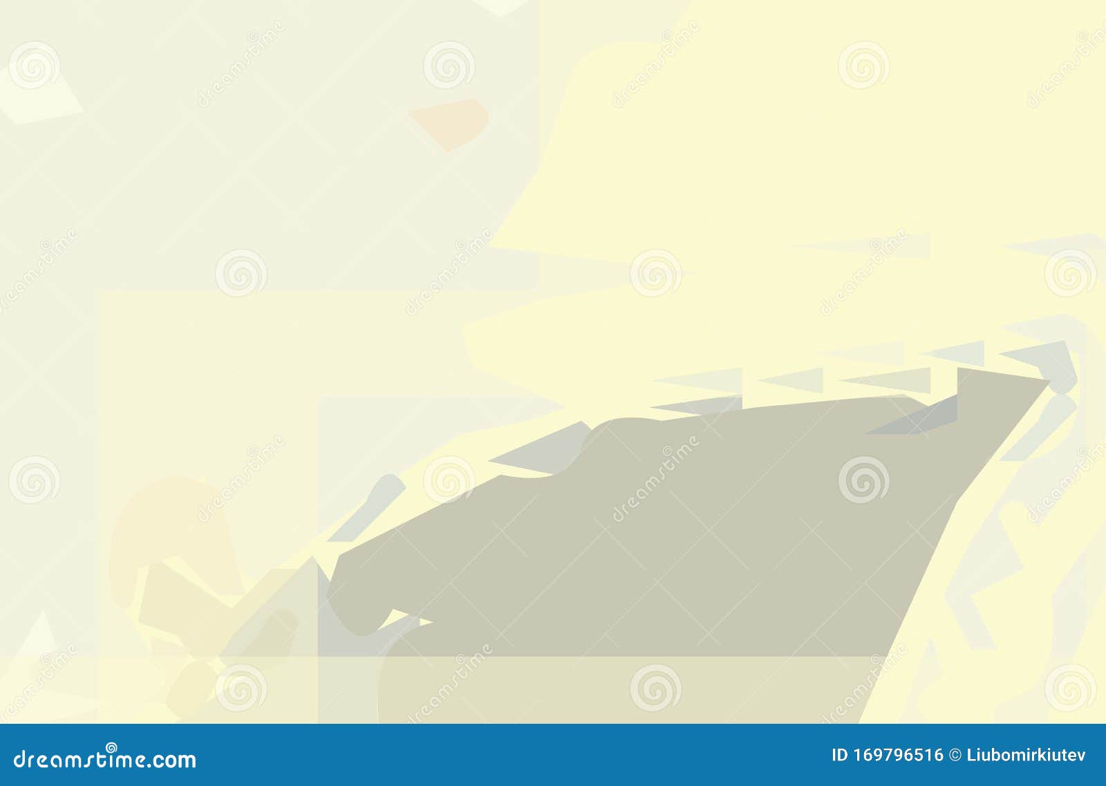 abstract minimalist geometric  - creamy semi transparent rectangles and squares, triangulares