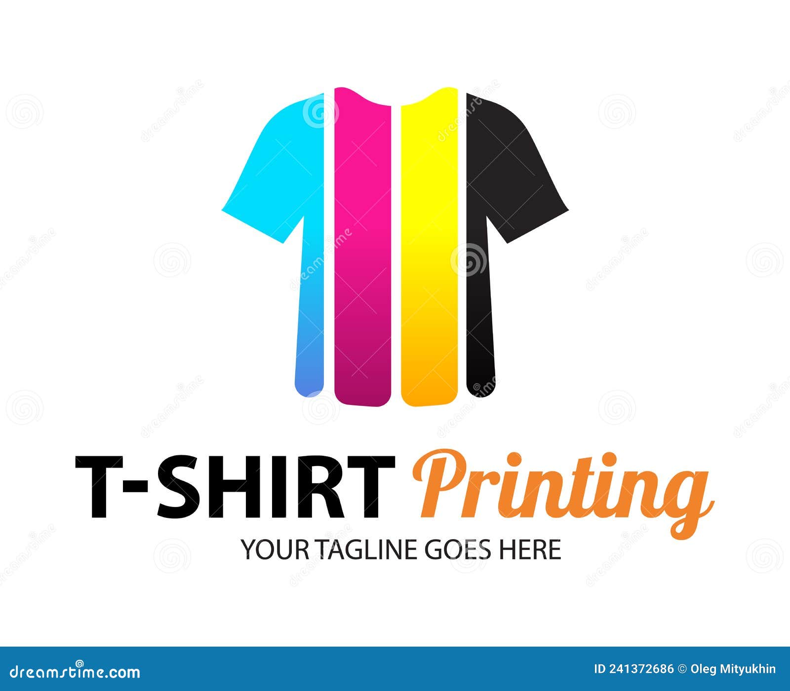 Abstract Modern Colored Vector Logo Template of T-shirt Printing. for ...