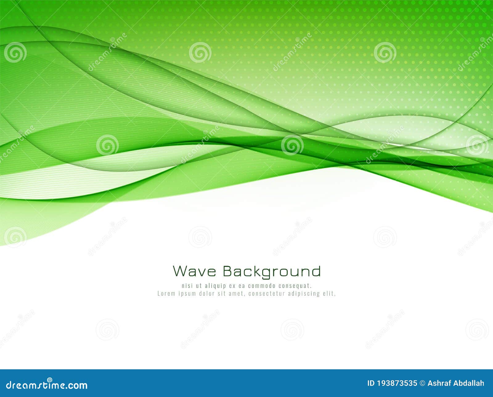 Green Wave Background Vector Illustration 12471520