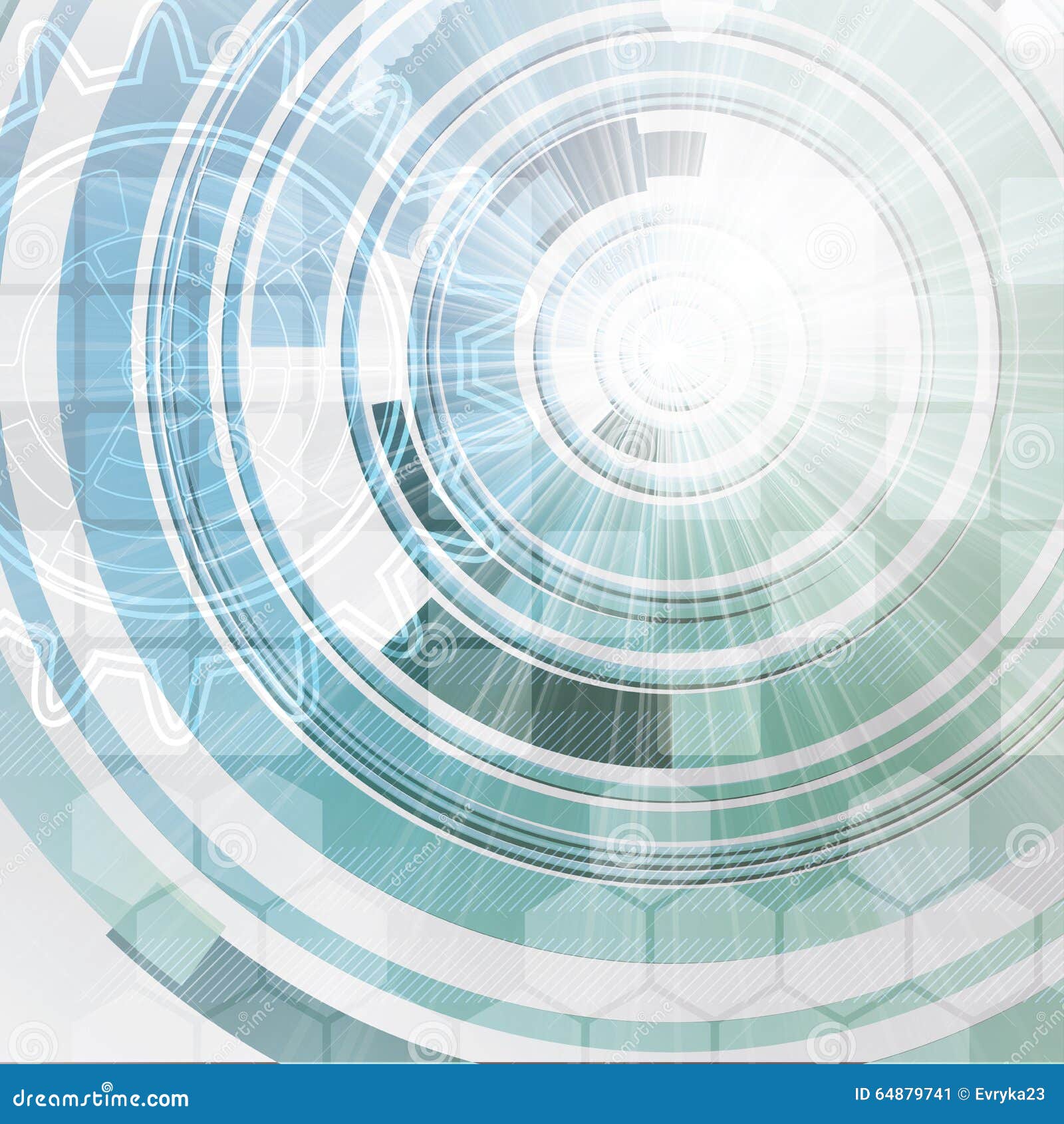 Abstract Modern Technology Background Light Colors Stock Vector