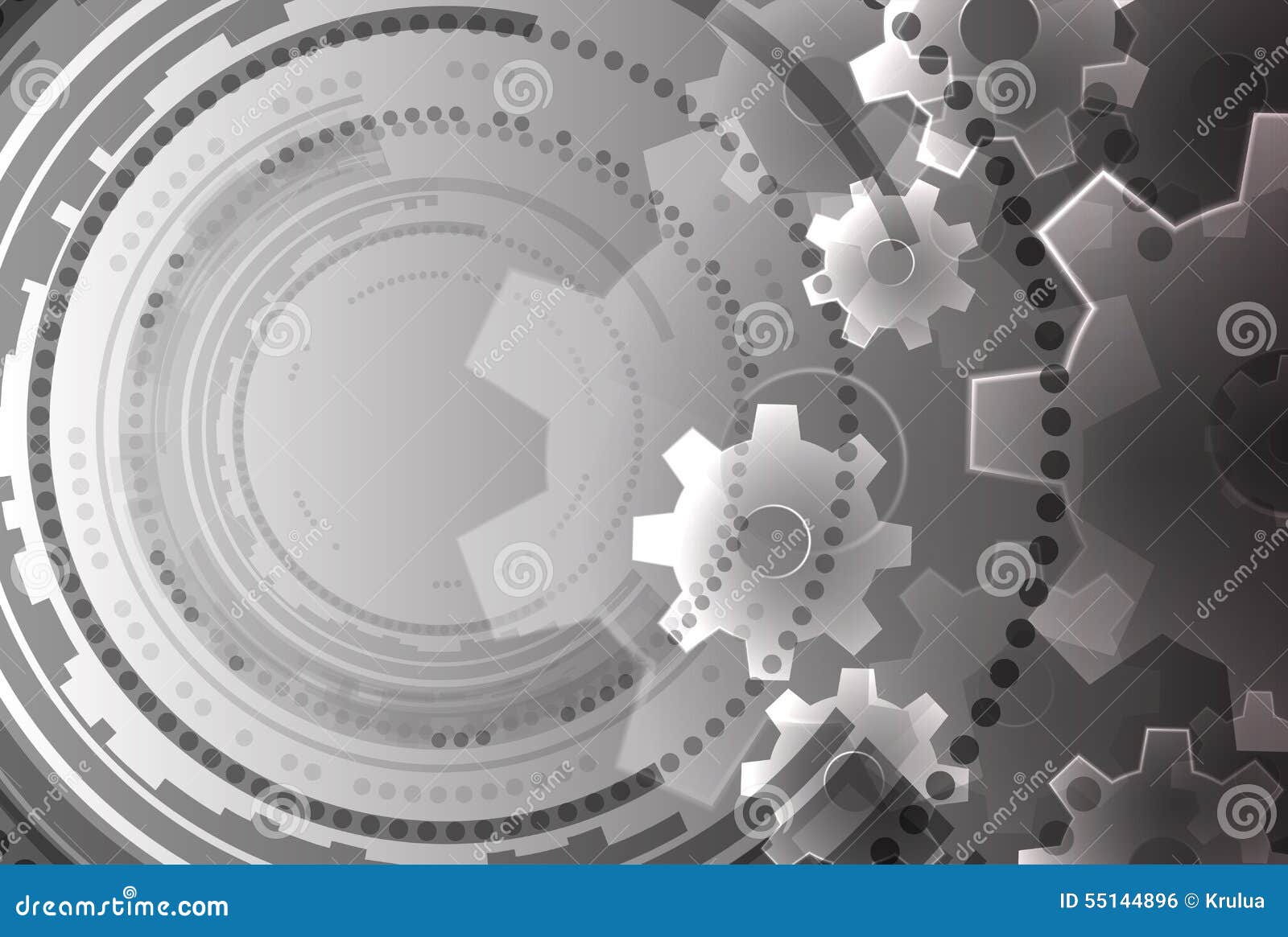 Abstract Modern Technology Background. Stock Vector Illustration of