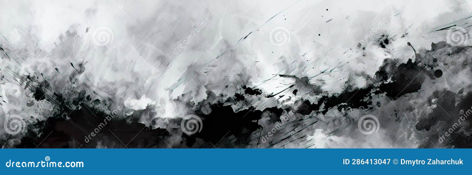 abstract monochrome art piece using mixed media techniques for added texture