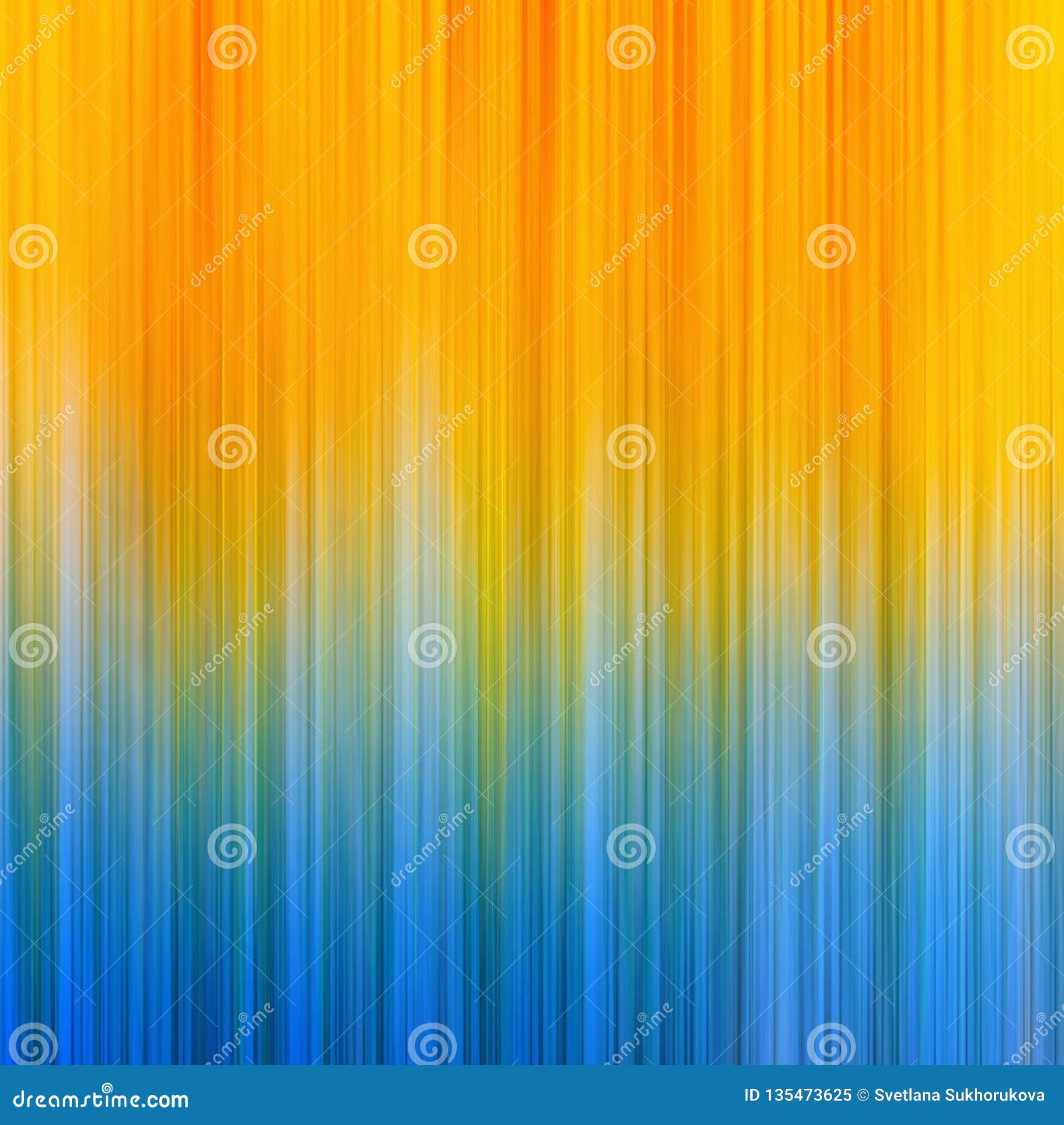 Abstract Motion Blurred Orange Blue Gradient Background Stock Image
