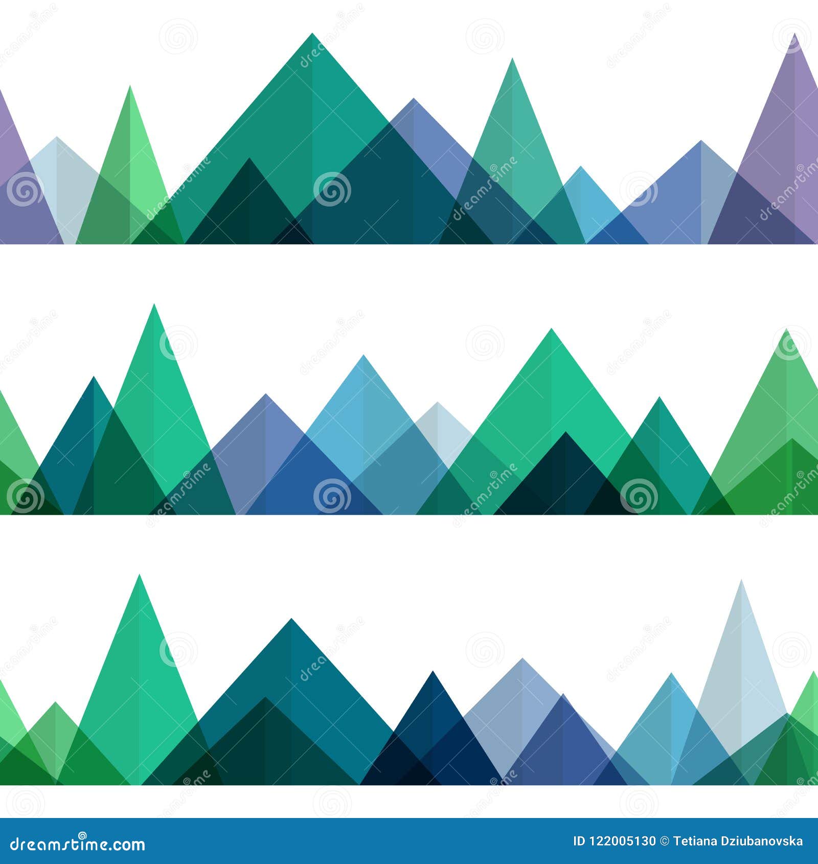 Abstract Mountains Ridges in Geometric Style Stock Vector ...