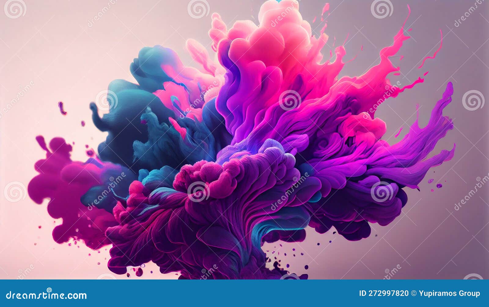 Abstract Multi Colored Ink Paint Backdrop Creates Artistic Chaos