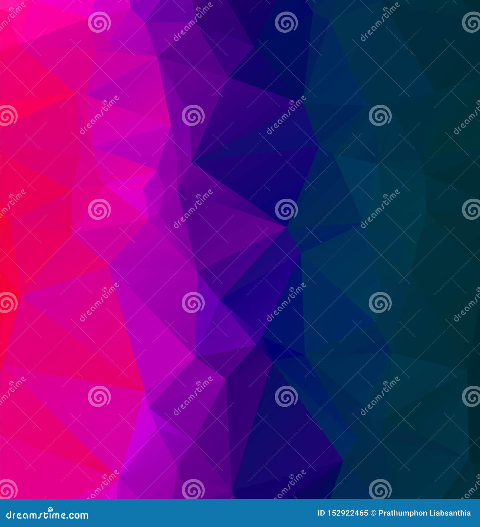 Abstract Multicolor Blue and Purple Background. Vector Polygonal Design