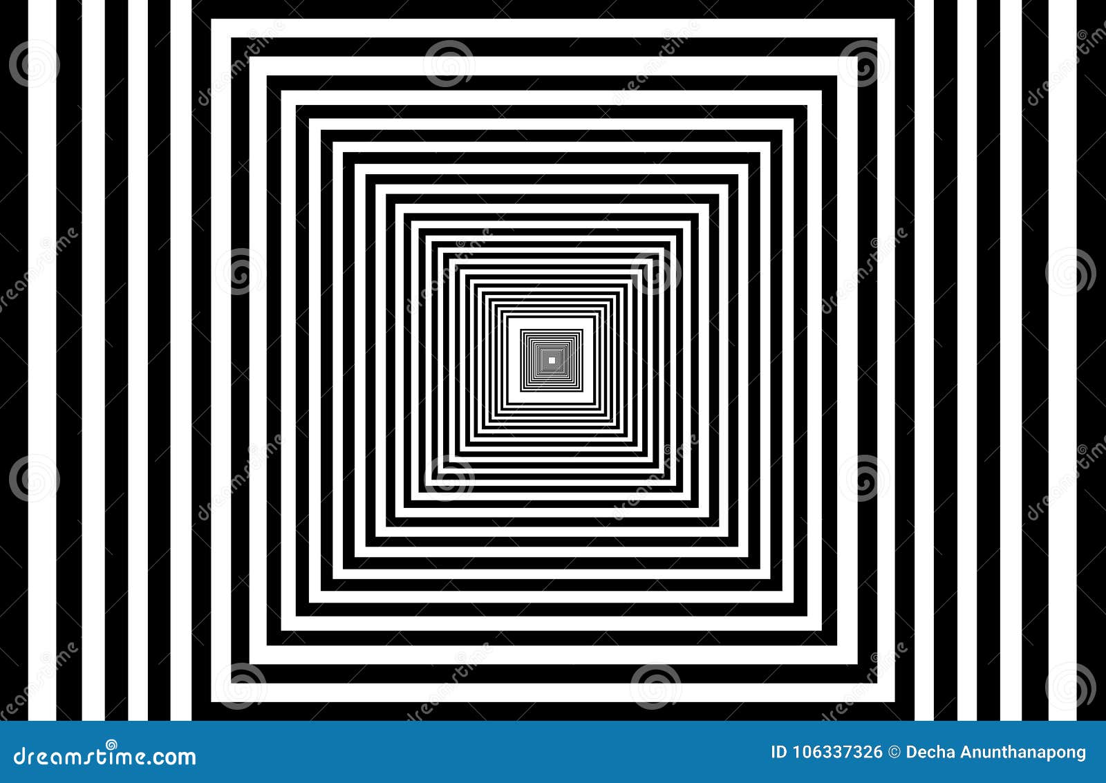 Abstract Multiple Squares are Nested Stock Illustration Illustration