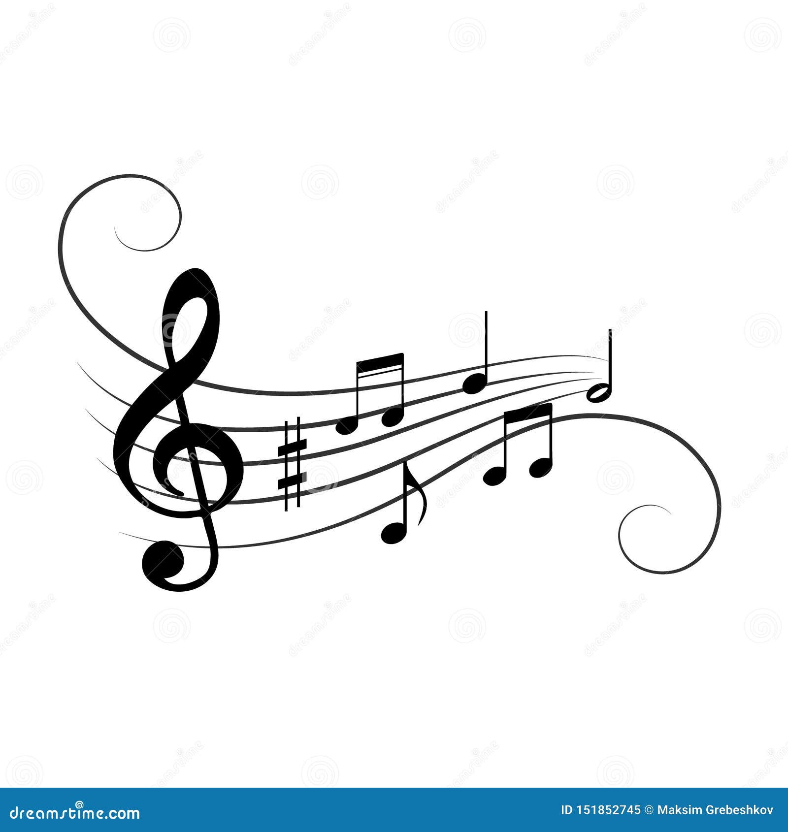 Abstract music background stock illustration. Illustration of design