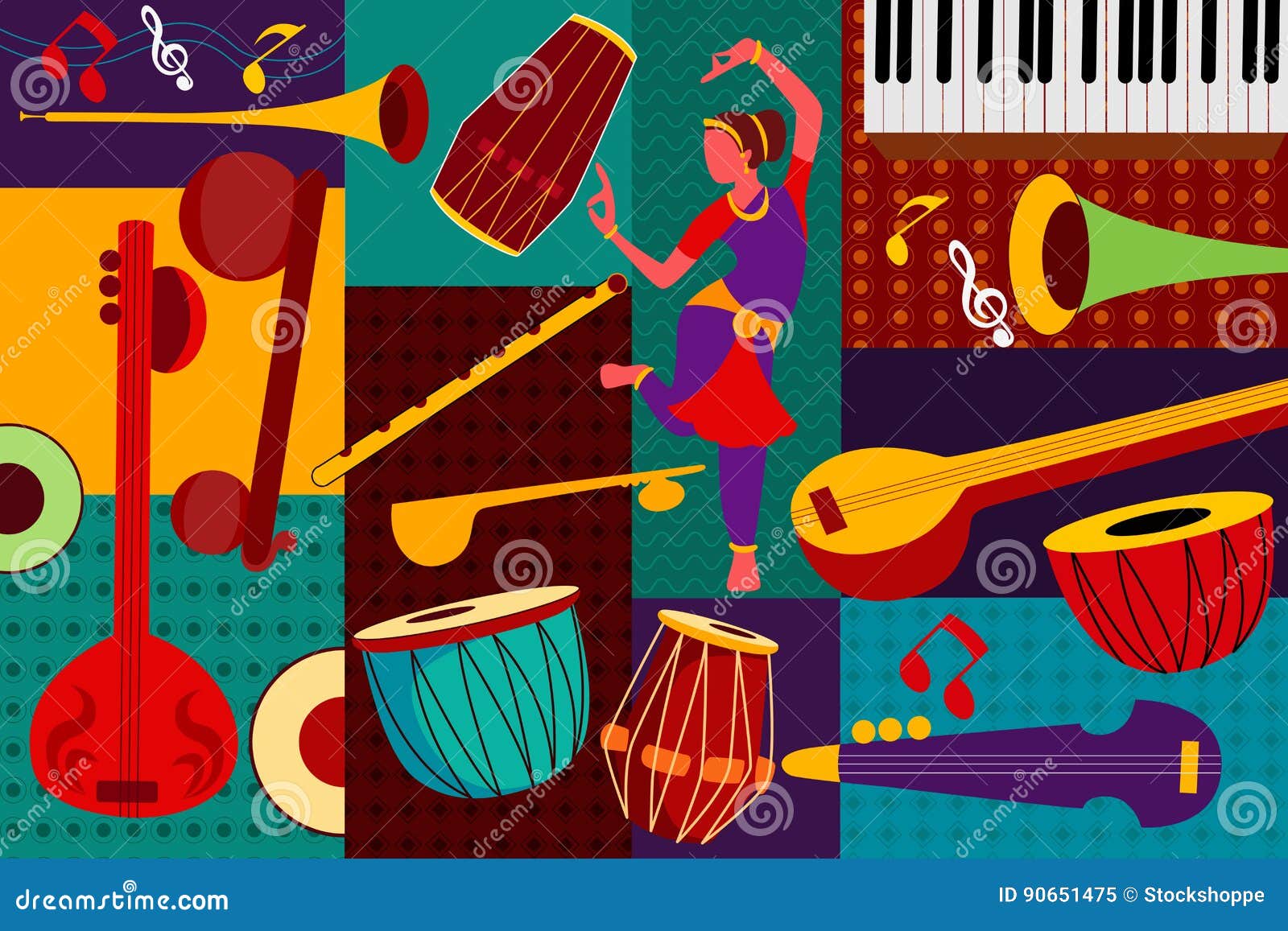 Indian Music Clipart