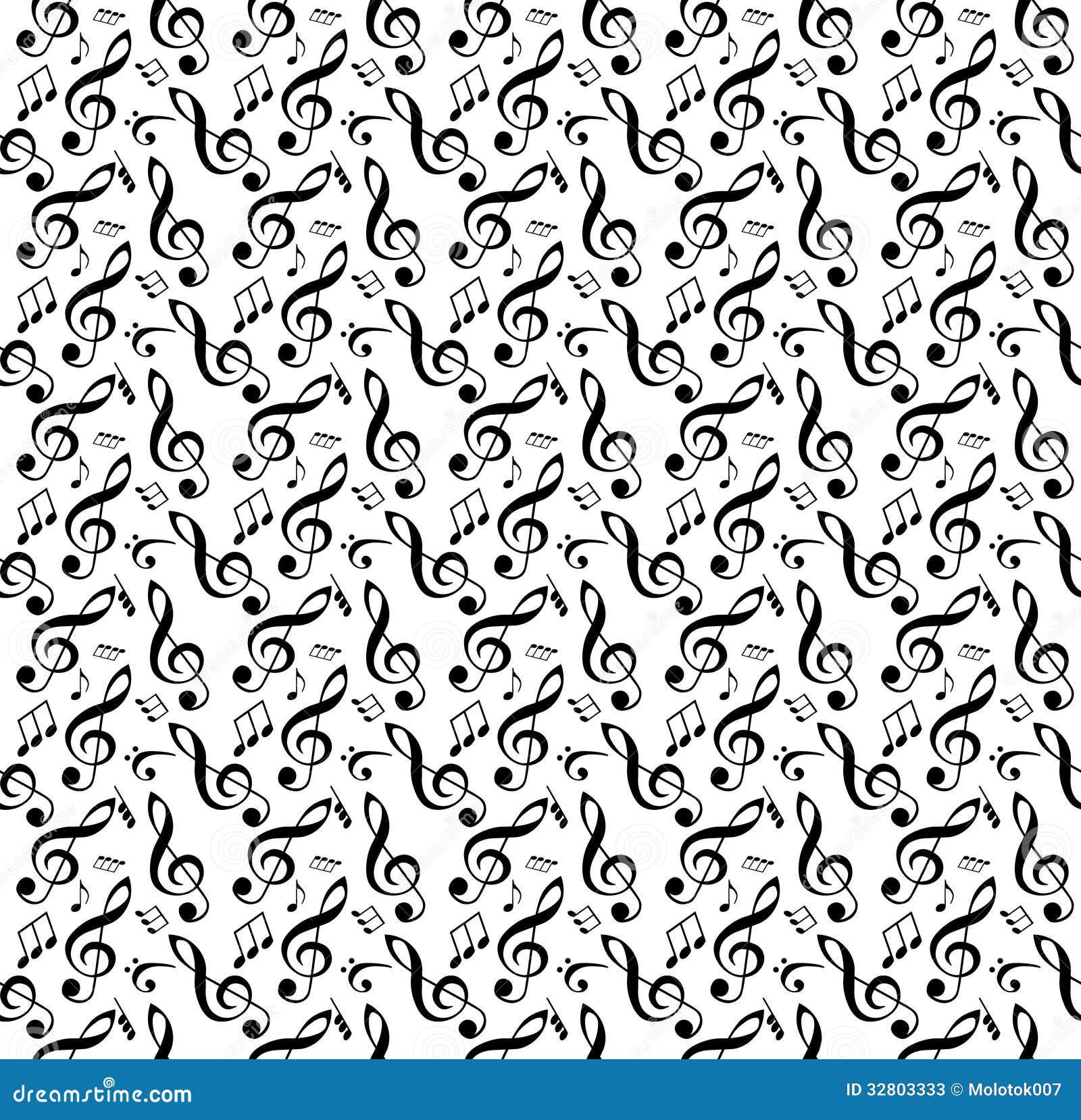 Abstract Music Seamless Pattern Stock Illustration - Image 
