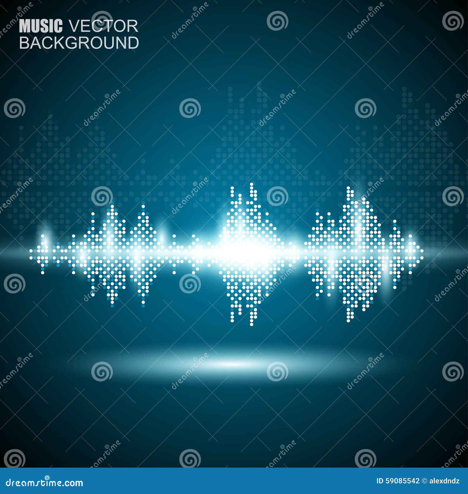 Abstract Music Waves Background Stock Vector - Illustration of pulse
