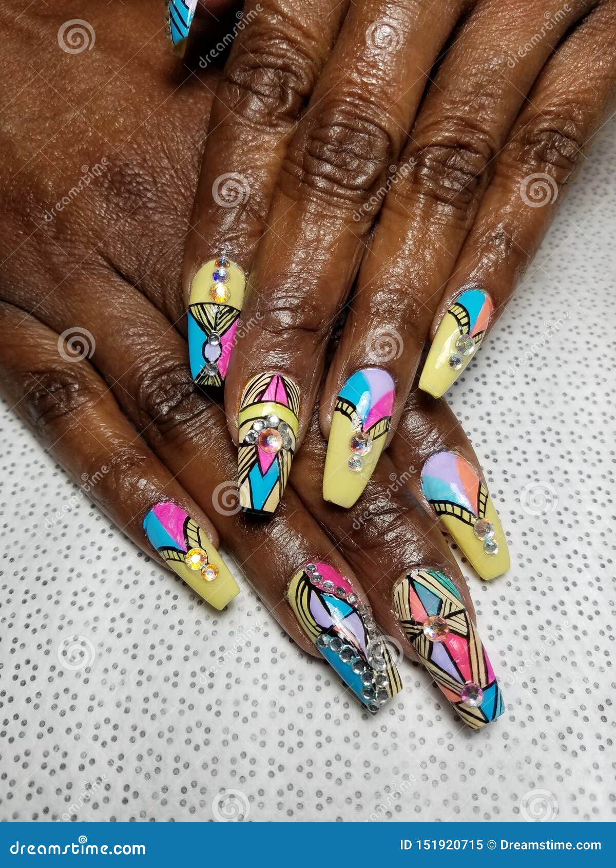 Abstract Nail Art stock image. Image of nails, abstract - 151920715