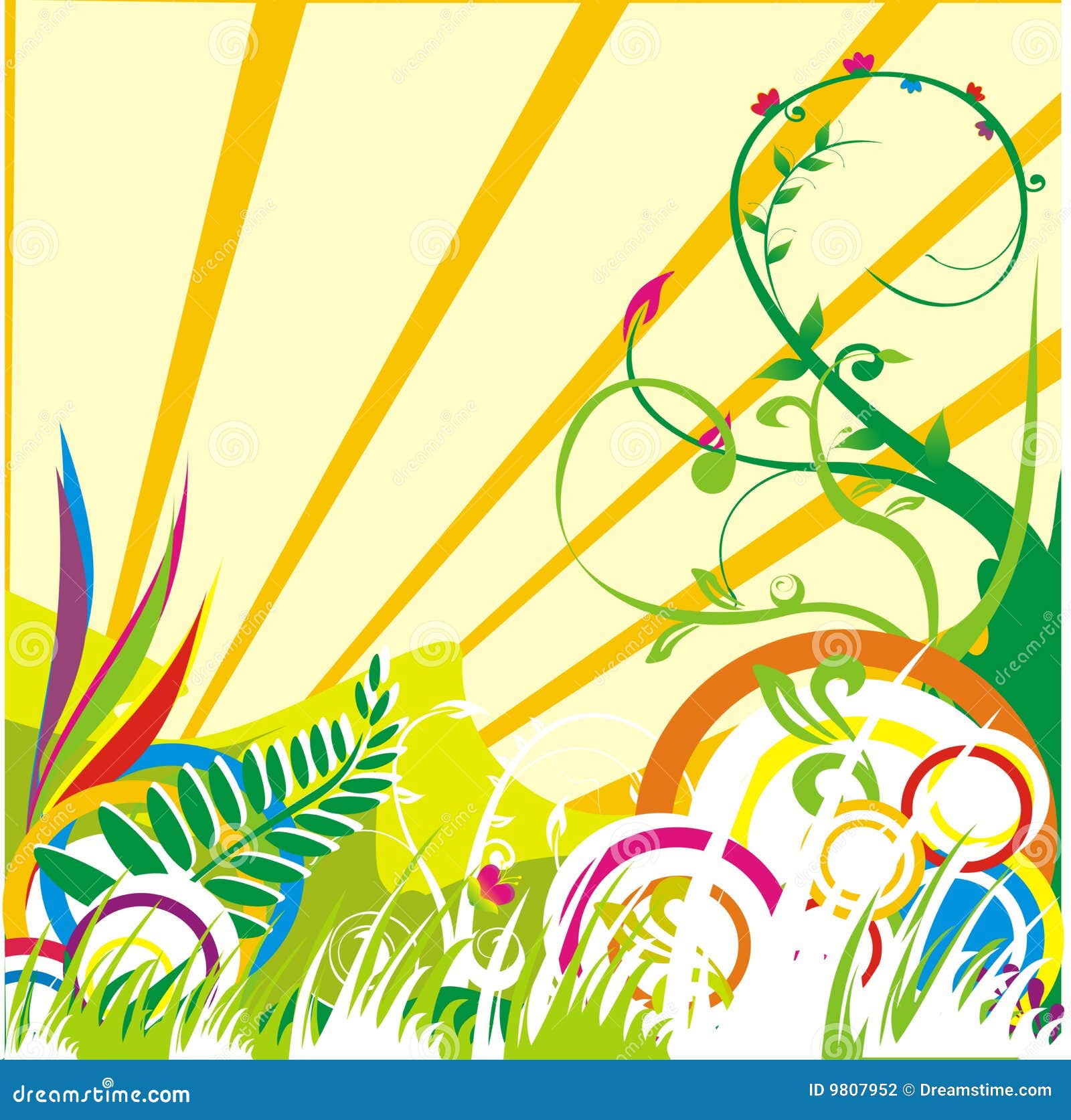Abstract nature stock vector. Illustration of plants, ecology 9807952
