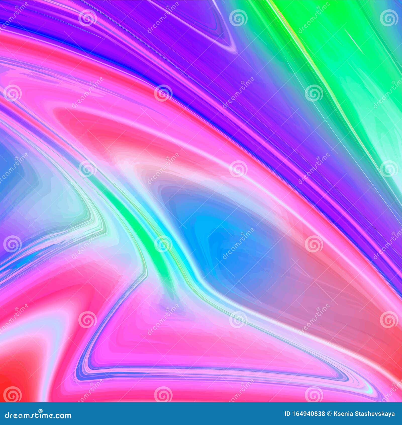 Abstract Neon Futuristic Galaxy Background Stock Illustration