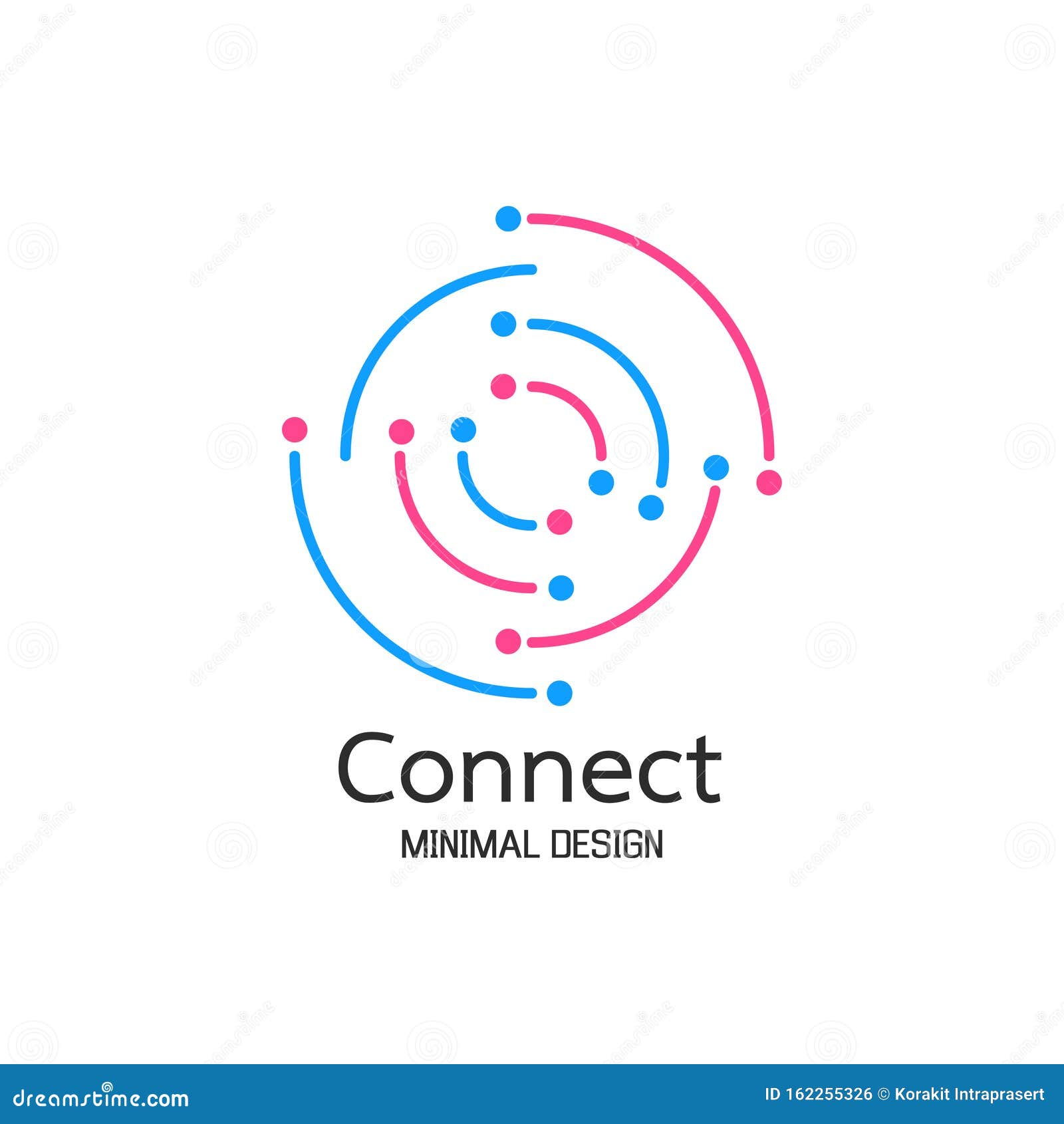 Abstract Network Connection. Icon Logo Design Stock Vector ...