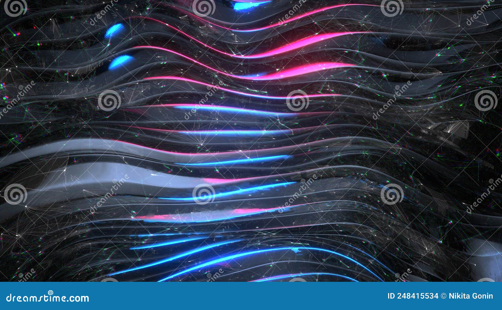 abstract netwrok  3d render