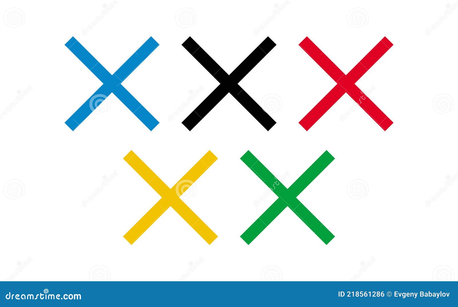 Abstract New Olympic Flag, Competition Ban 2020 Vector Stock Vector
