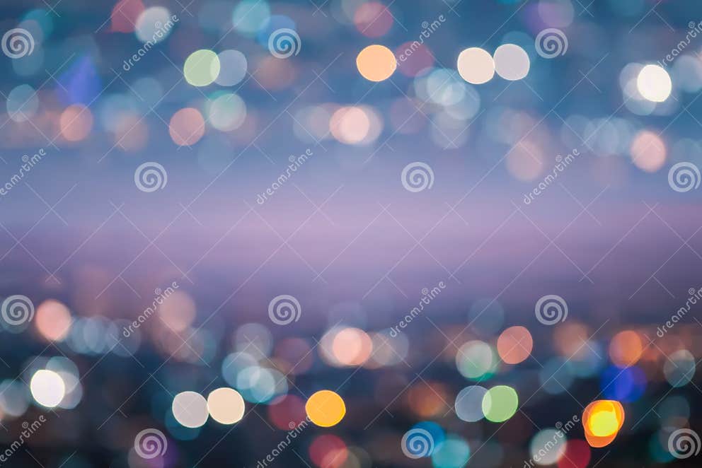 Abstract Night Light Bokeh, Blurred Background. Stock Image Image of