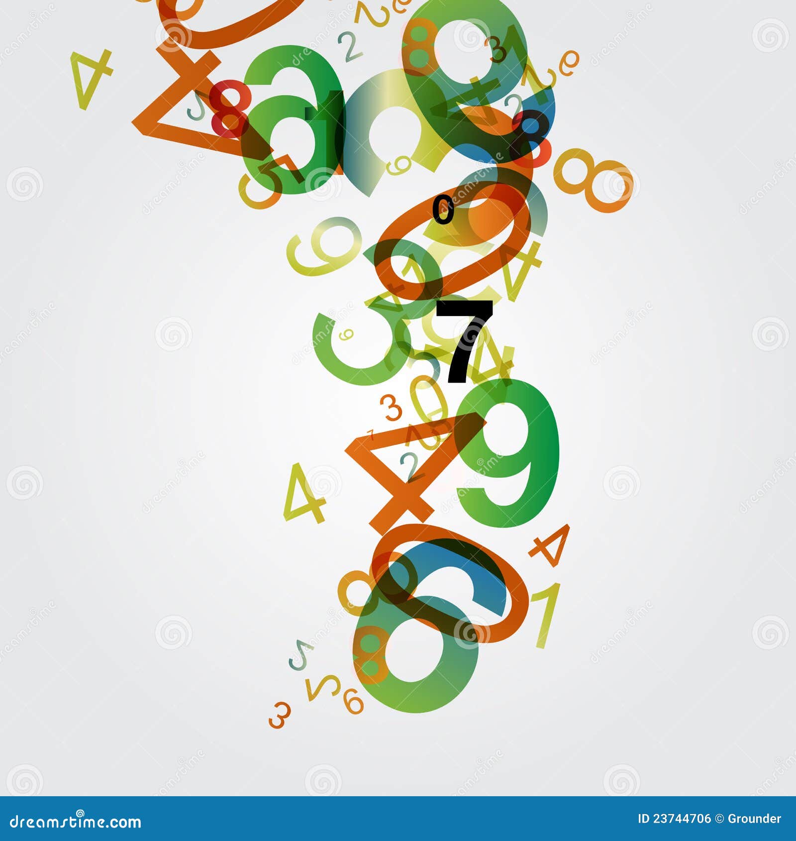 abstract numbers background