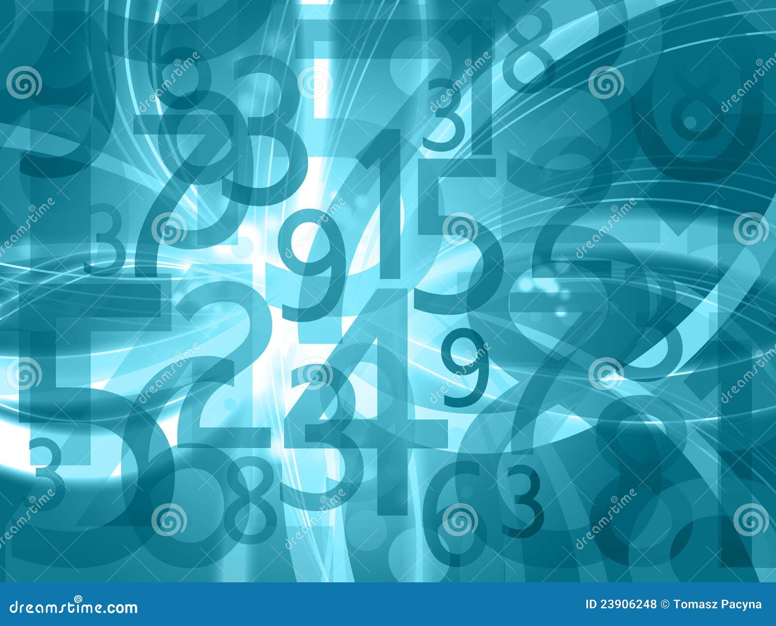 abstract numbers background