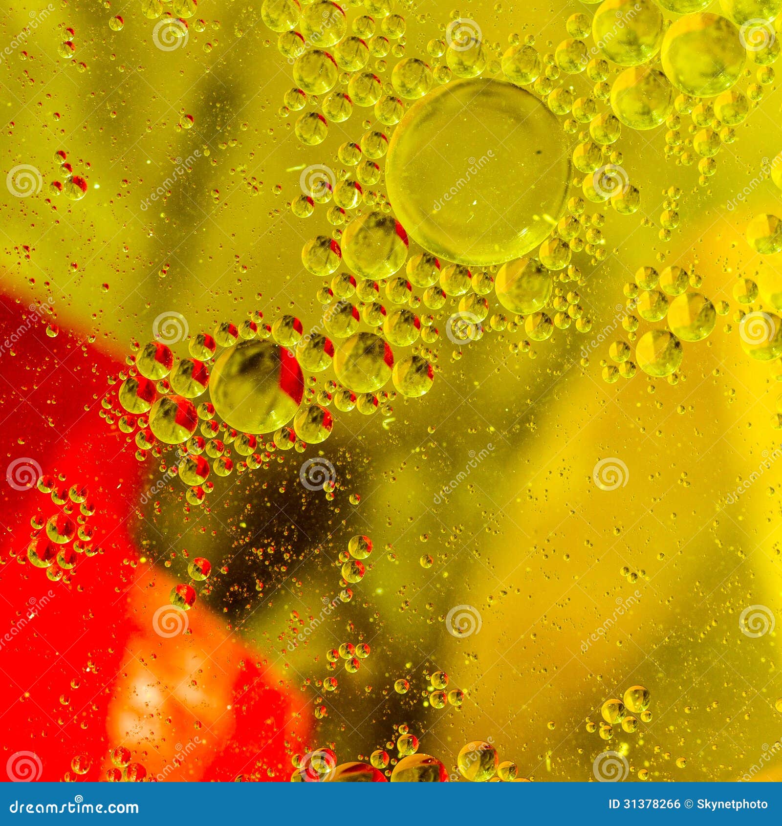 Abstract Oil Droplets stock photo. Image of closeup, texture 31378266