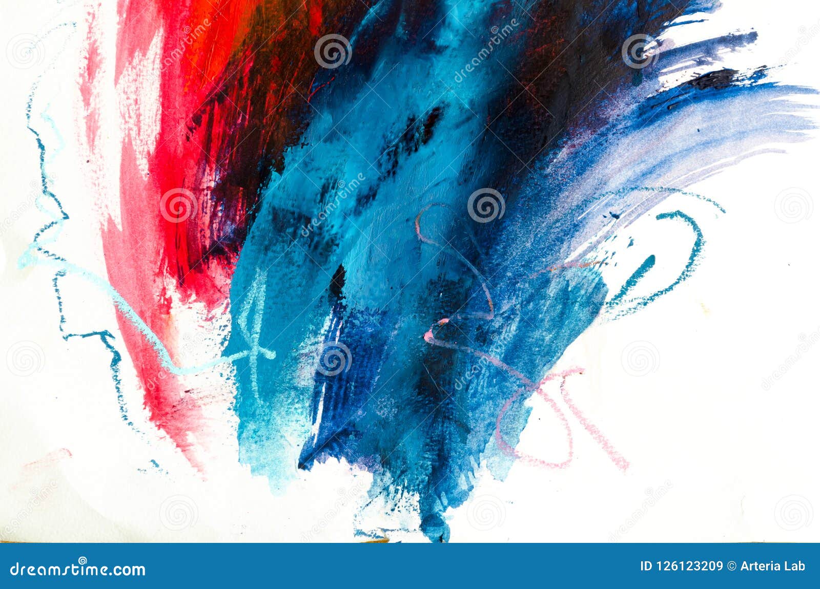 Abstract Oil Painting Background. Oil on Canvas Texture. Hand Dr Stock  Image - Image of blue, grunge: 126123209