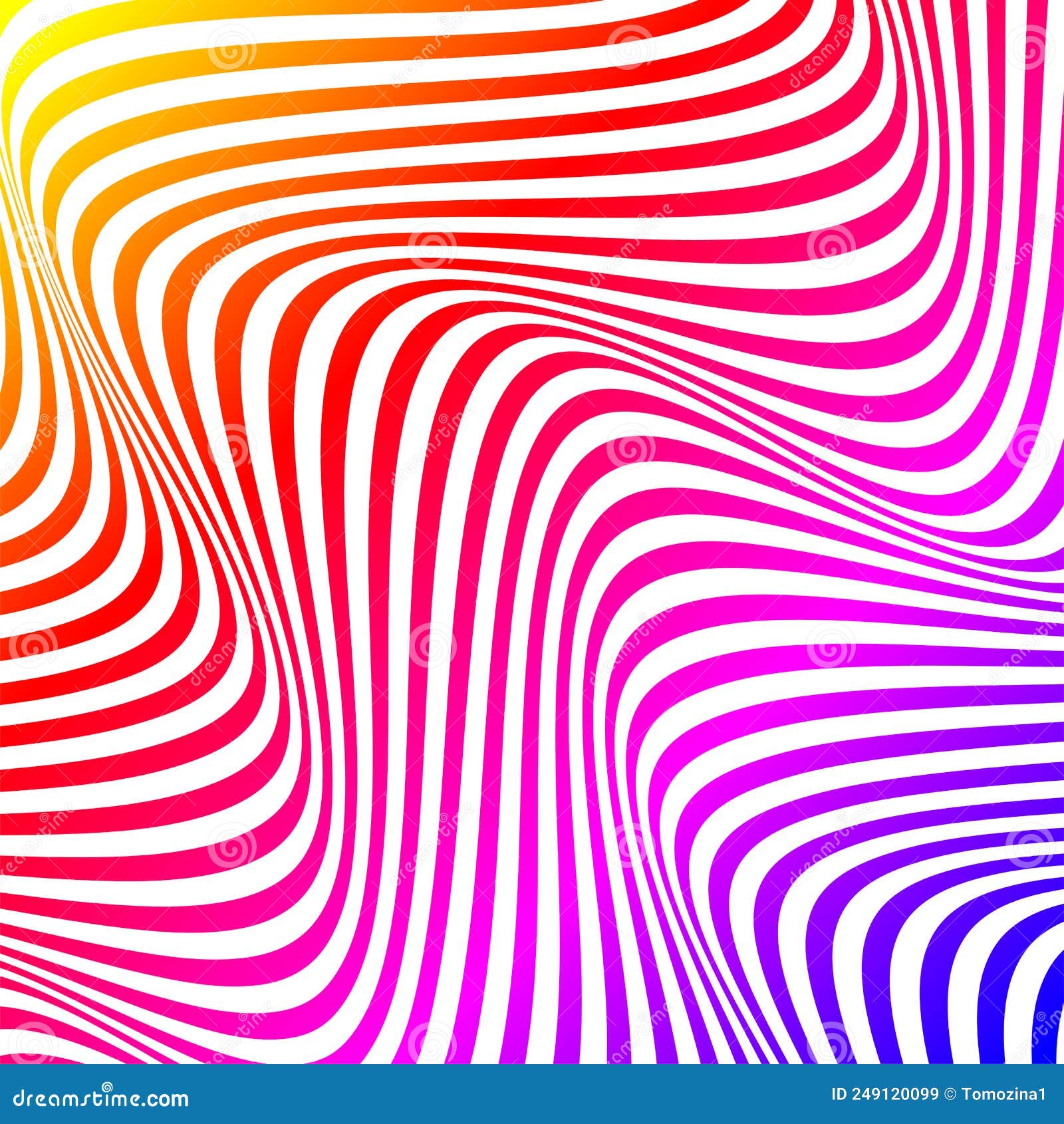 Abstract Op Art Texture With Wavy Stripes Cartoon Vector ...