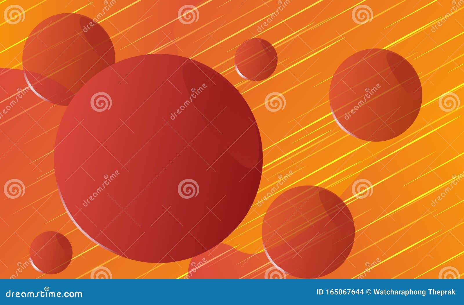 Abstract Orange Circle Shape Design Stock Vector Illustration of