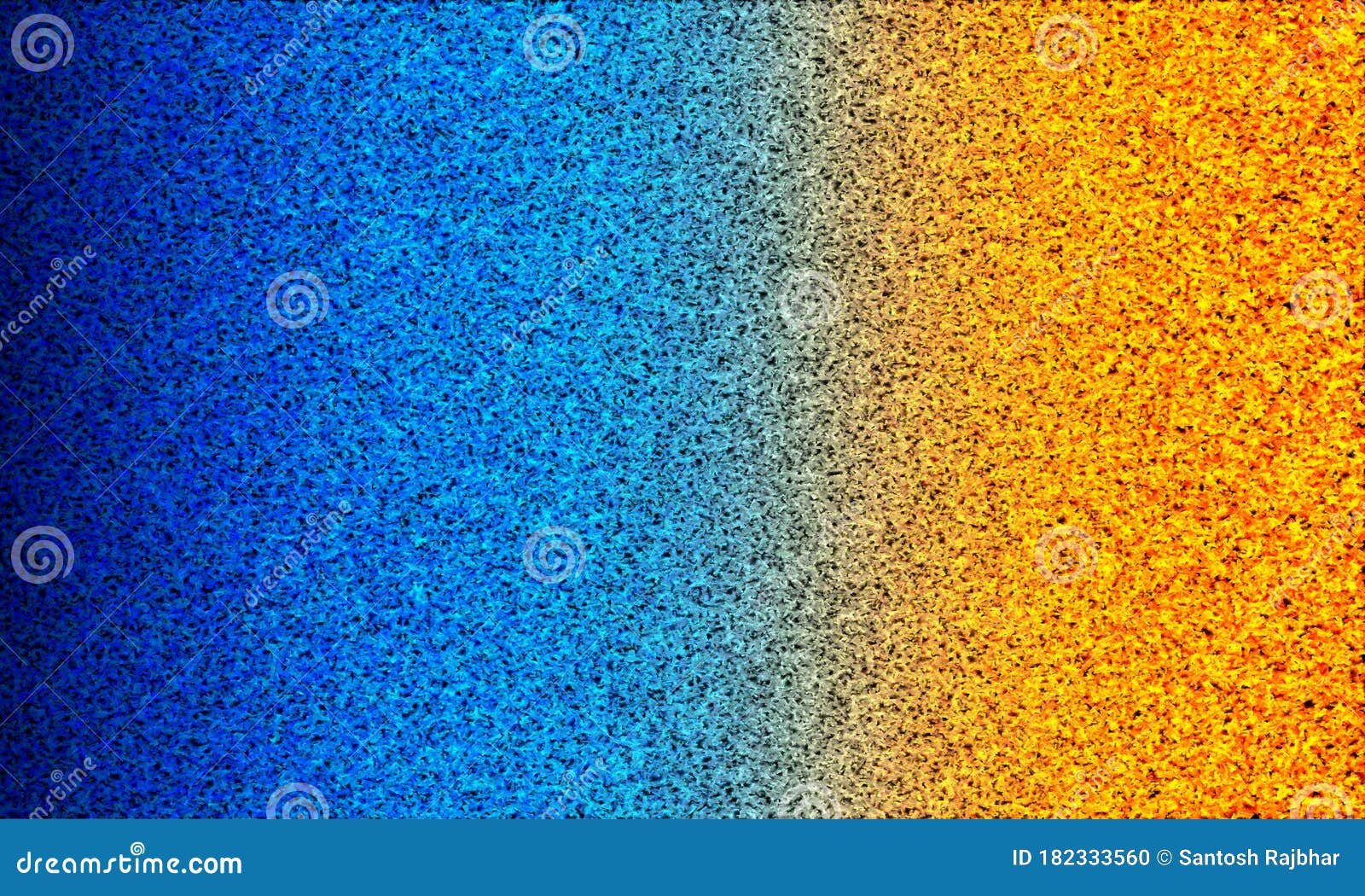 abstract orange dark blue color mixture shaded with  background  rough texture background.