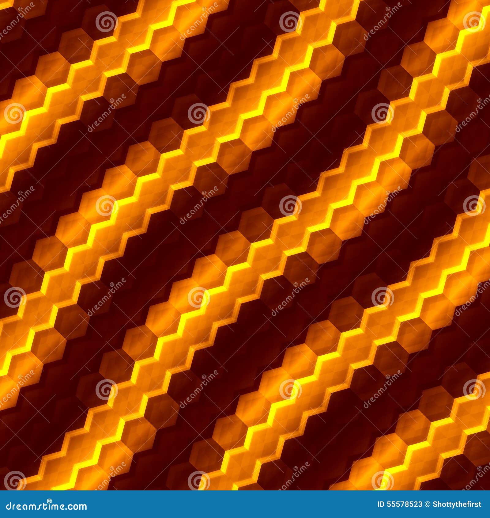 abstract orange hexagons background. art . color image computer screen. macro picture . creative .