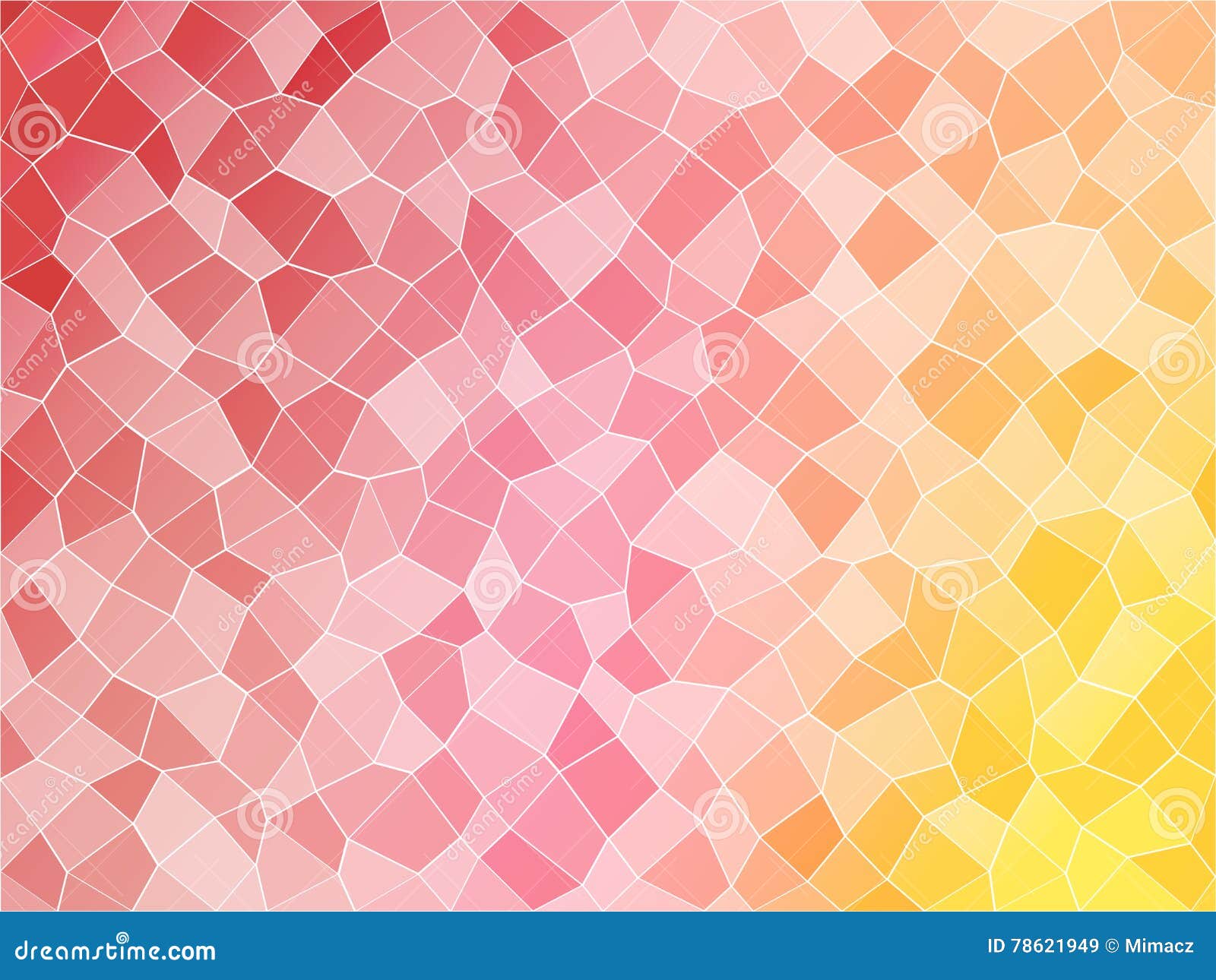 Abstract Orange Red Mosaic Tile Texture Stock Vector - Illustration of