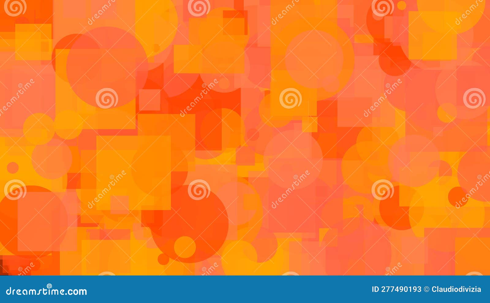 Abstract Orange Shapes Background Stock Illustration Illustration of