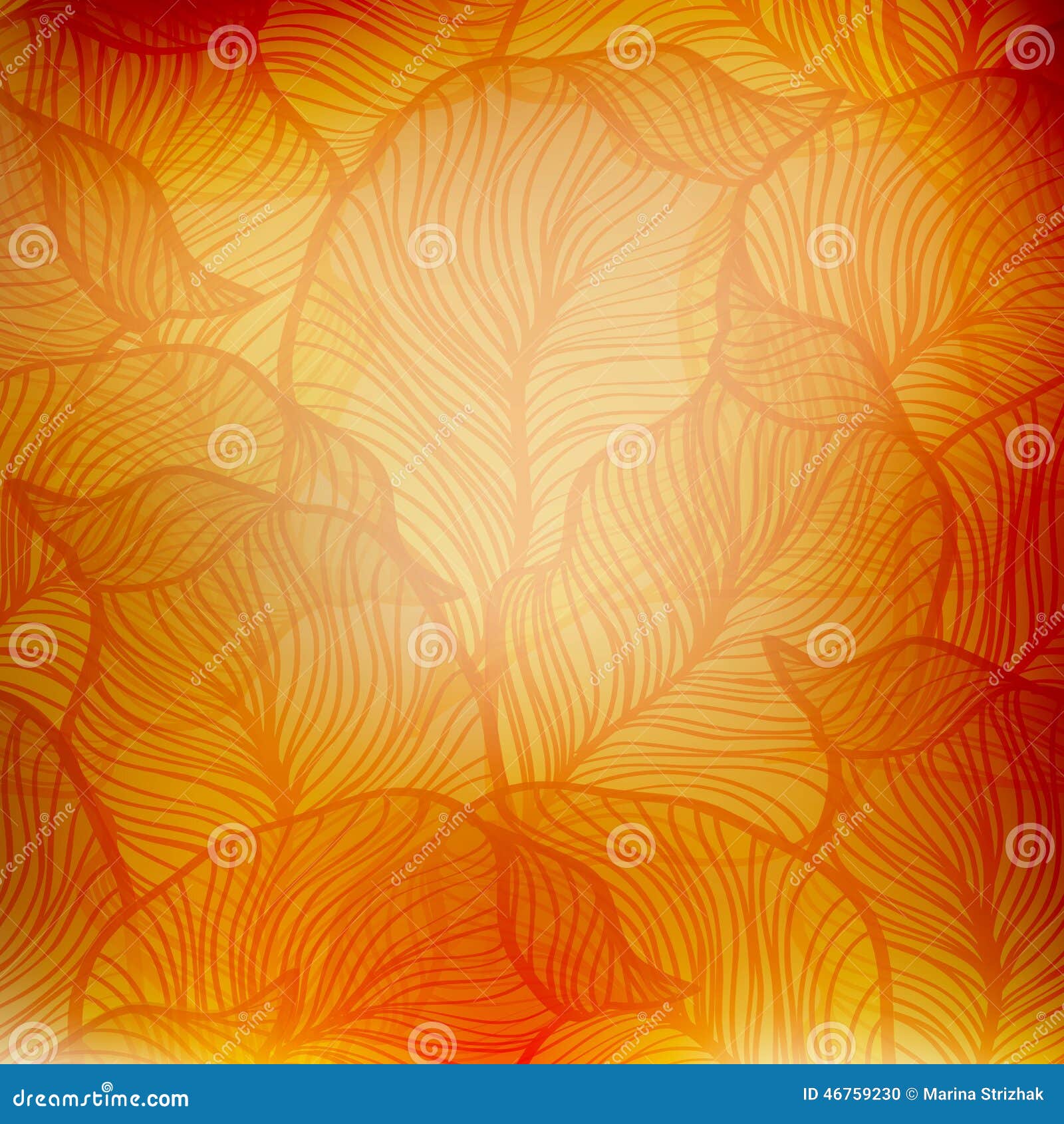 Abstract Orange Vintage Background Stock Vector Illustration of