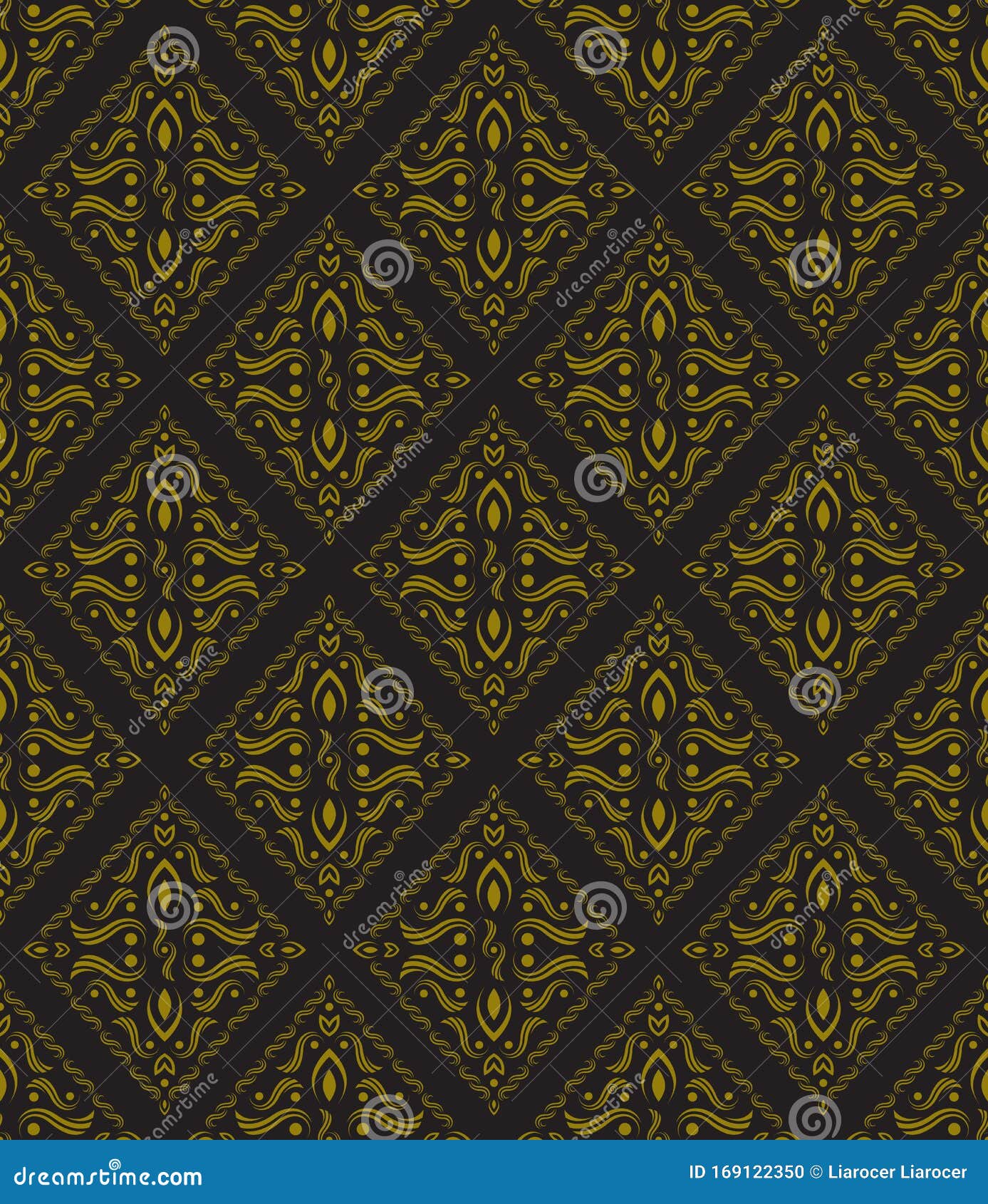 Abstract Ornament Seamless Pattern Wallpaper Stock Vector ...