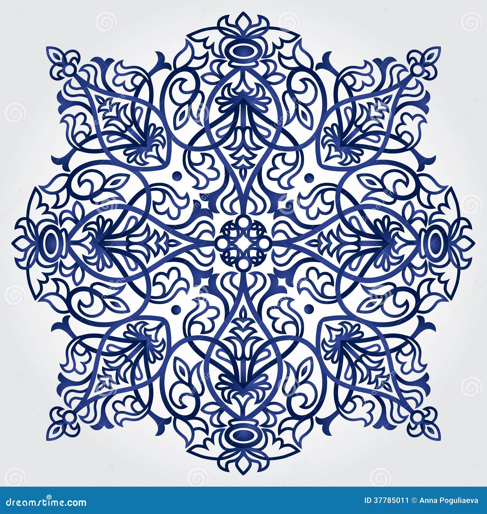 Abstract Ornament In Victorian Style. Stock Image - Image ...