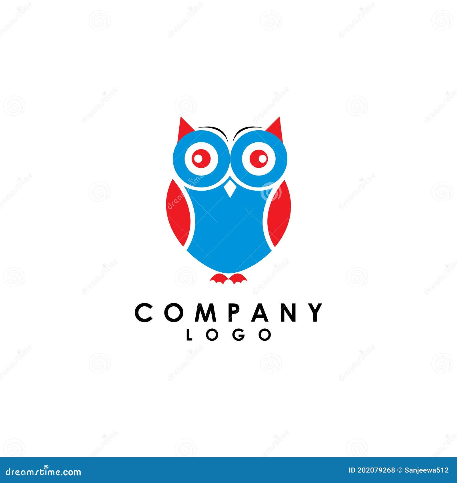 abstract owl logo  